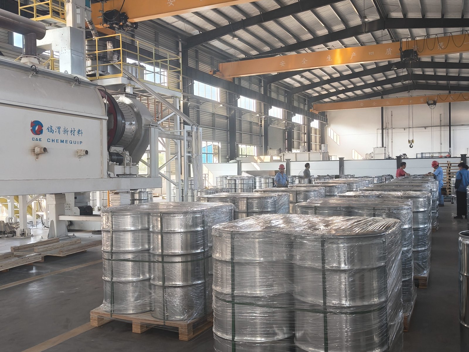 Control panel showing options for different gas atmospheres.