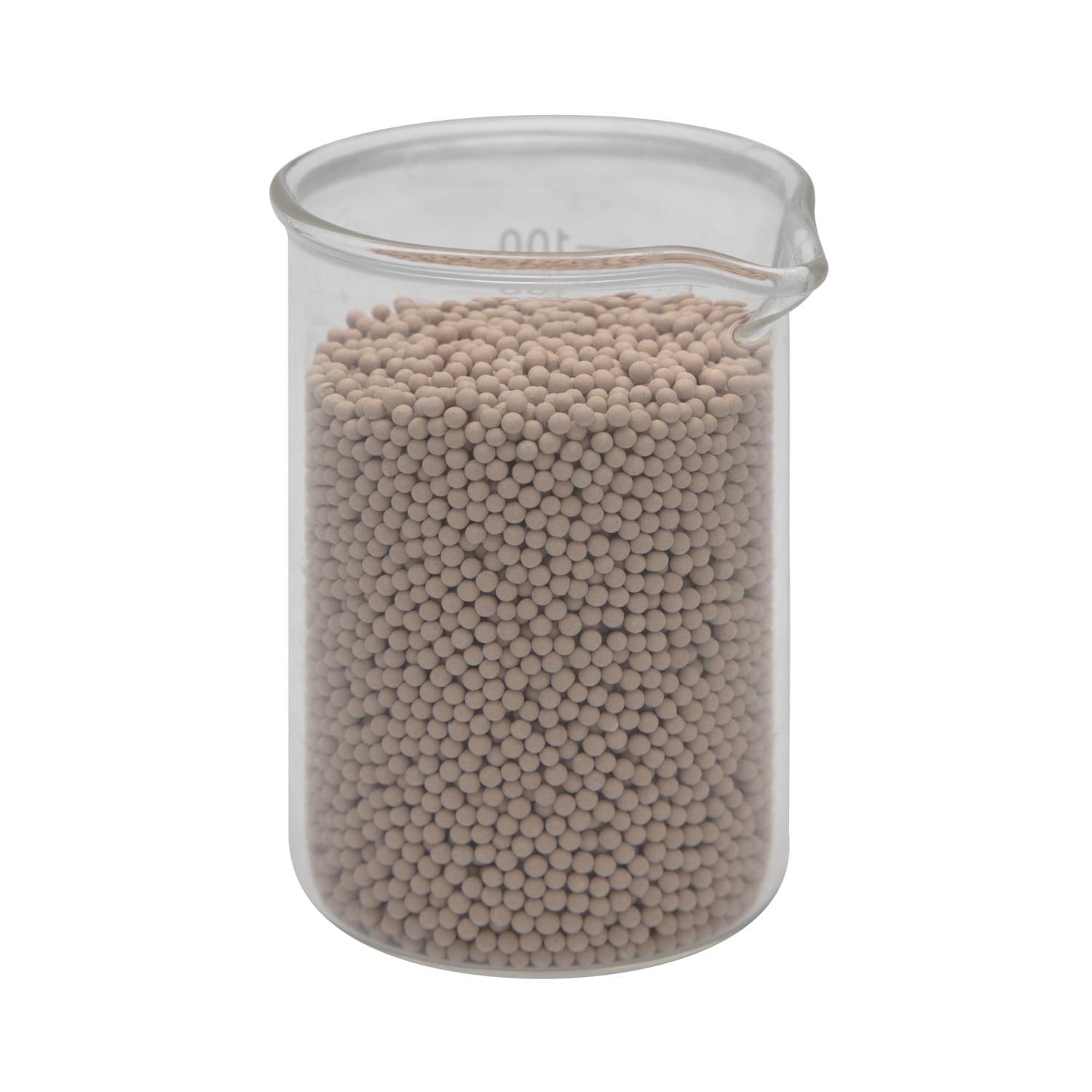 Illustration of reactant molecules entering molecular sieve pores and reacting at active sites