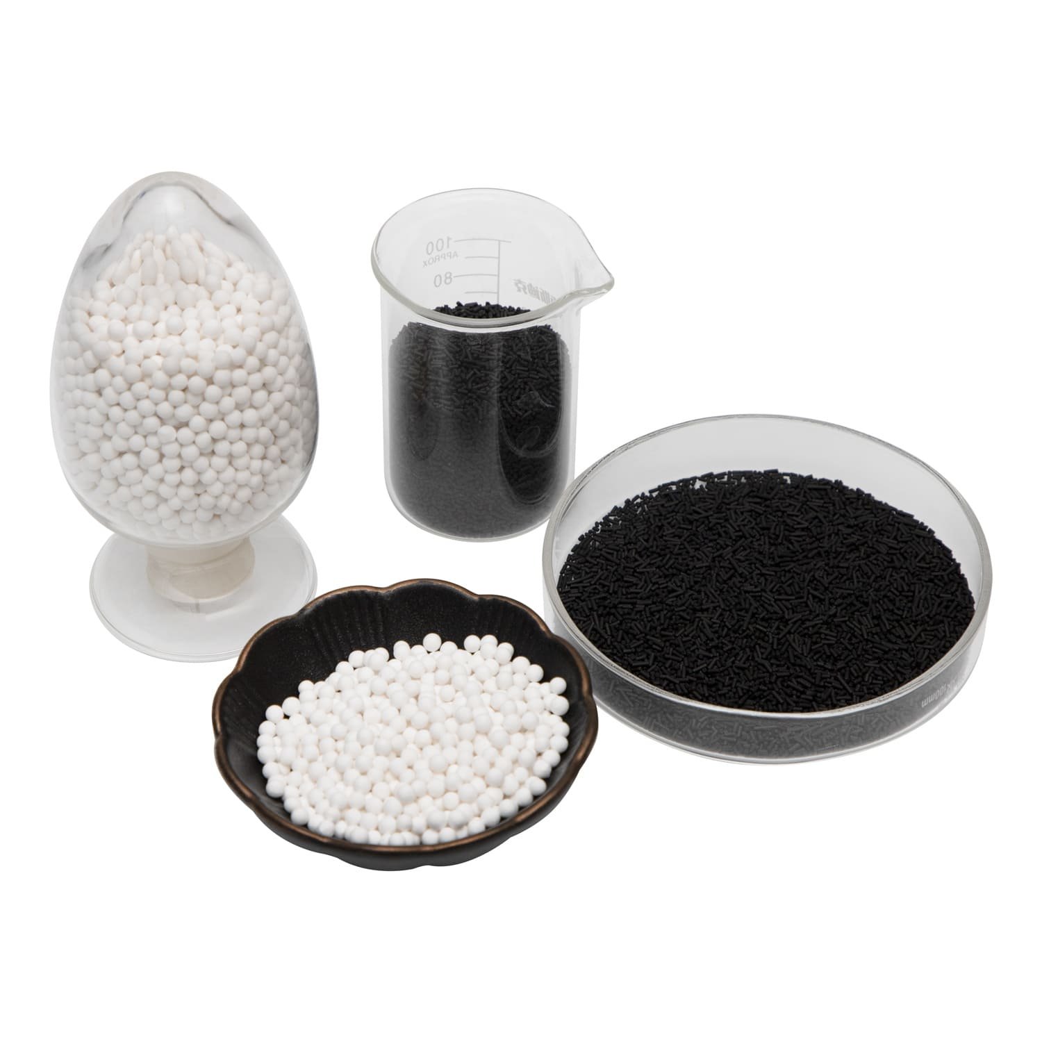 Diagram showing micropore size for gas separation